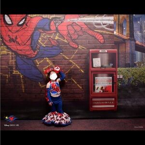 Spiderman bell bottom outfit - Blue and Red